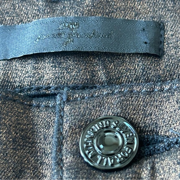 NWT 7 For All Mankind Women’s Ankle Gwenevere Jeans 28 Brown Metallic Denim - Picture 7 of 8